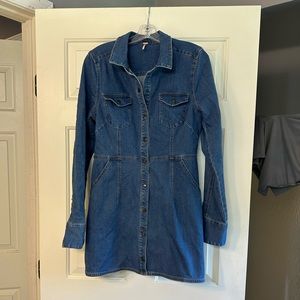 Free People denim dress. Size medium.